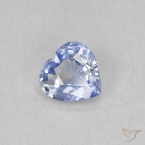 0.31ct Natürlicher Pastellblau Saphir, Herz, VS