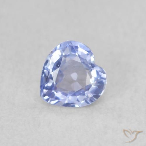 0.37ct Natürlicher Pastellblau Saphir, Herz, VS