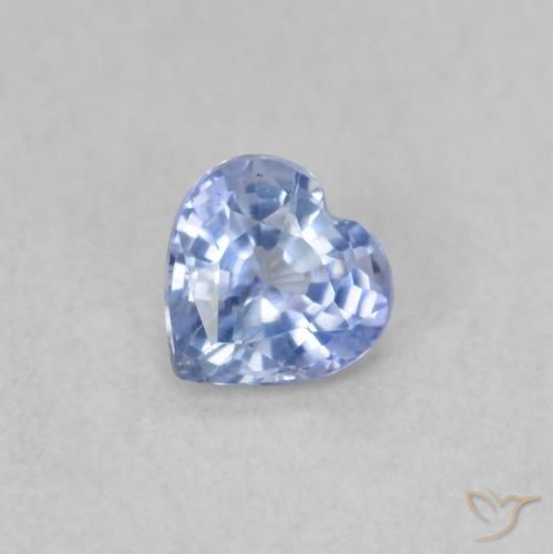 0.34ct Natürlicher Pastellblau Saphir, Herz, VS