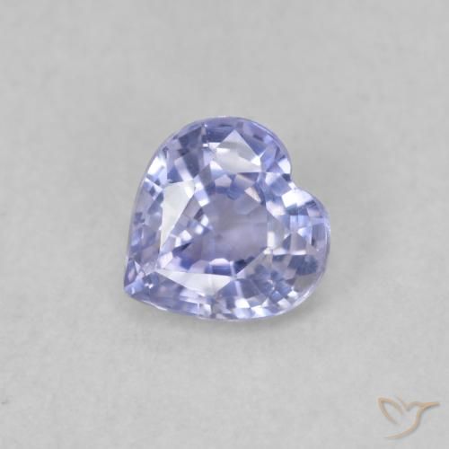 0.44ct Natürlicher hellblau Saphir, Herz, VS