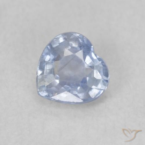 9,17 ctw natürlicher blassblau Saphir, Herz, VS