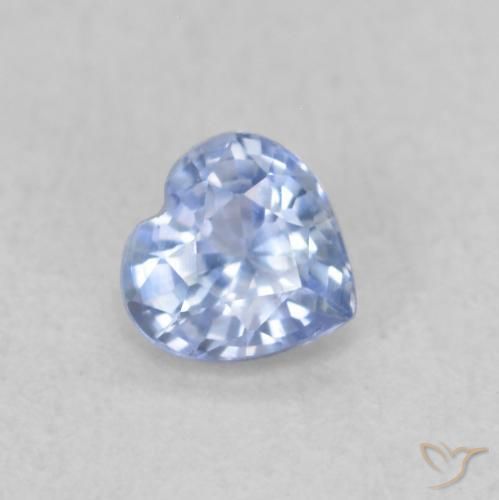 9,17 ctw natürlicher Pastellblau Saphir, Herz, VVS-VS