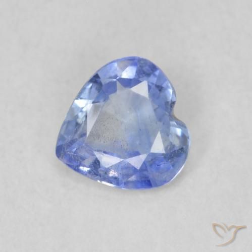0.32ct Natürlicher Pastellblau Saphir, Herz, VS