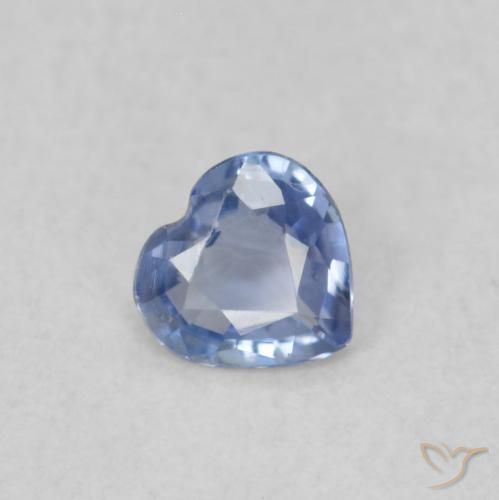 9,17 ctw natürlicher Hellviolettes Blau Saphir, Herz, VS