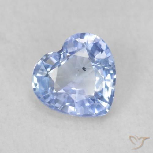 9,17 ctw natürlicher Pastellblau Saphir, Herz, VS