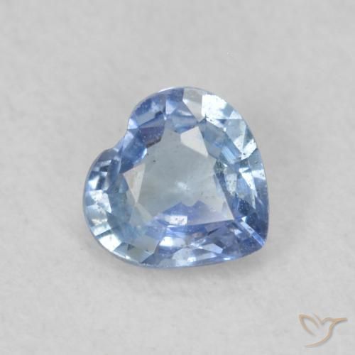 9,17 ctw natürlicher Pastellblau Saphir, Herz, VS
