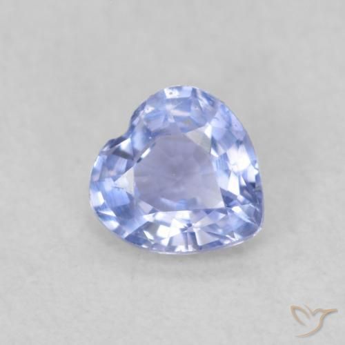 0.35ct Natürlicher hellblau Saphir, Herz, VVS-VS