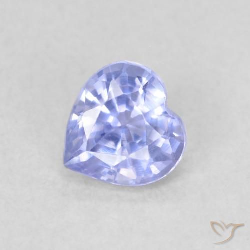 0.38ct Natürlicher hellblau Saphir, Herz, VVS-VS