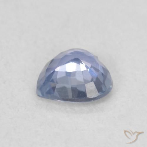 9,17 ctw natürlicher Hellviolettes Blau Saphir, Herz, VVS-VS
