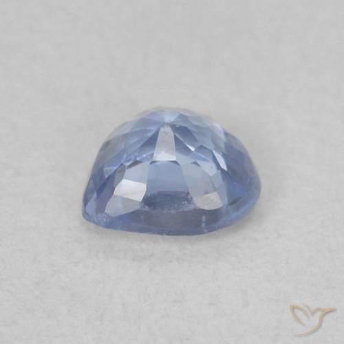 9,17 ctw natürlicher Hellviolettes Blau Saphir, Herz, VVS-VS
