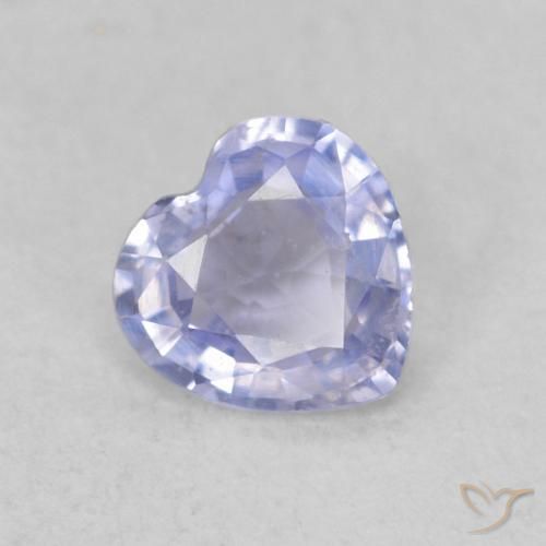9,17 ctw natürlicher Hellviolettes Blau Saphir, Herz, VS
