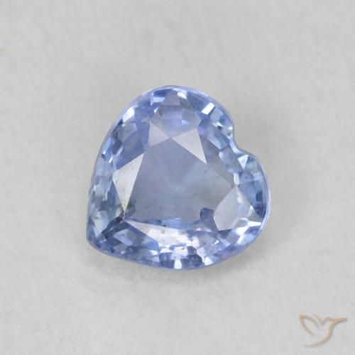 0.33ct Natürlicher hellblau Saphir, Herz, VS