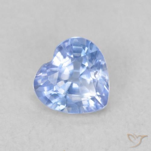 9,17 ctw natürlicher Hellviolettes Blau Saphir, Herz, VS