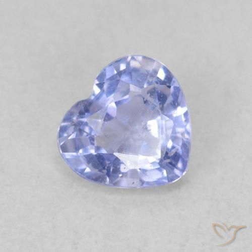 9,17 ctw natürlicher Hellviolettes Blau Saphir, Herz, VS