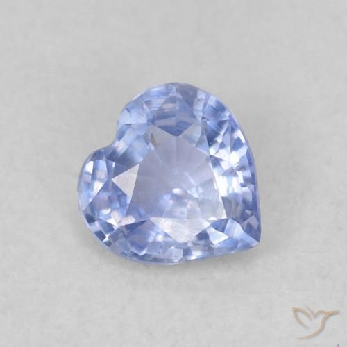 0.36ct Natürlicher violett-blau Saphir, Herz, VS, Photo A