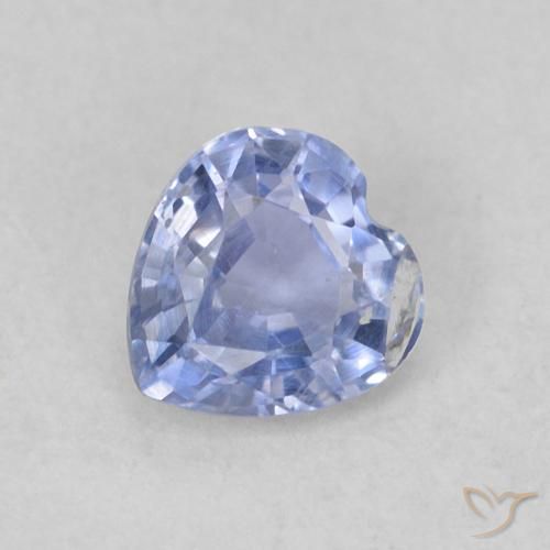 0.37ct Natürlicher Pastellblau Saphir, Herz, VS