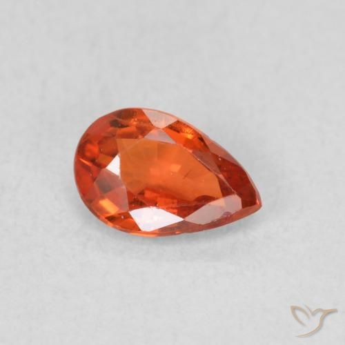 9,17 ctw natürlicher rötlich-orange Saphir, Birnenform, VS