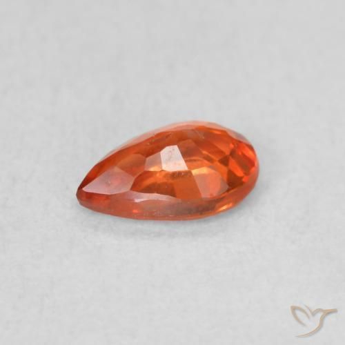 9,17 ctw natürlicher rötlich-orange Saphir, Birnenform, VS