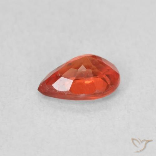 9,17 ctw natürlicher rötlich-orange Saphir, Birnenform, VS