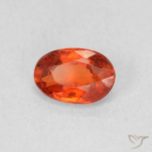 9,17 ctw natürlicher Warmes Orange Saphir, Oval, VS