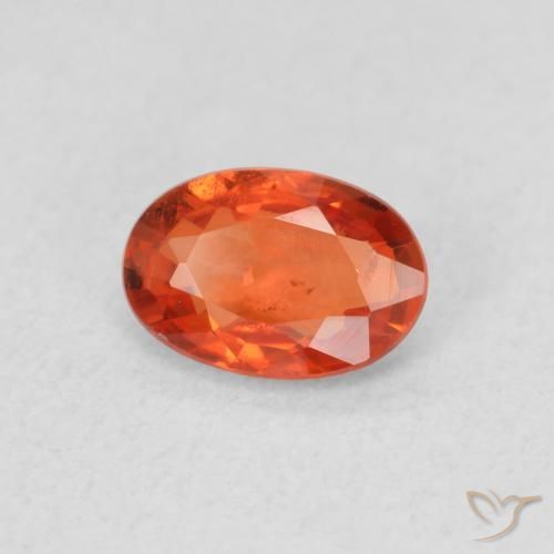 9,17 ctw natürlicher Feuerorange Saphir, Oval, VS