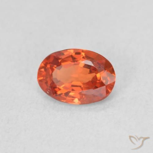 9,17 ctw natürlicher Warmes Orange Saphir, Oval, VVS-VS