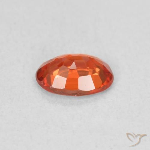 9,17 ctw natürlicher Warmes Orange Saphir, Oval, VVS-VS