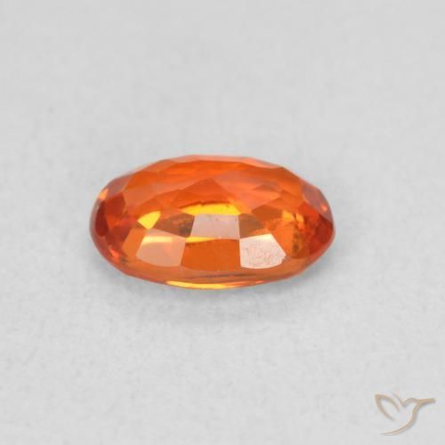 9,17 ctw natürlicher Mittelorange Saphir, Oval, VS