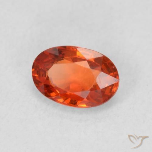9,17 ctw natürlicher Feuerorange Saphir, Oval, VVS-VS