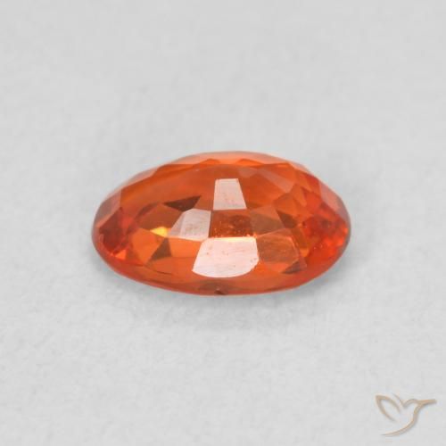 9,17 ctw natürlicher Feuerorange Saphir, Oval, VVS-VS