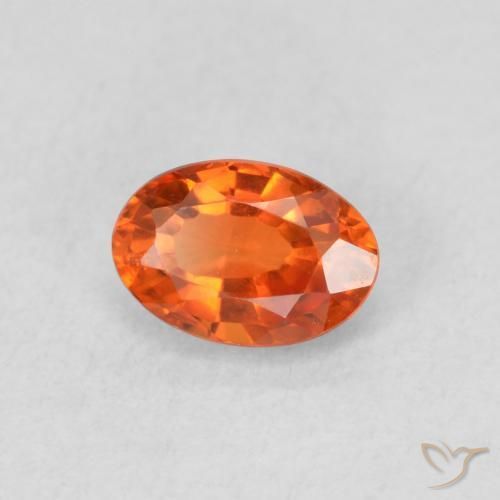 9,17 ctw natürlicher Feuerorange Saphir, Oval, VS
