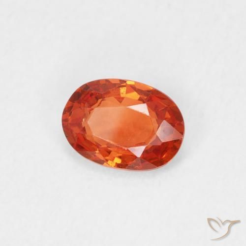 9,17 ctw natürlicher Warmes Orange Saphir, Oval, VS