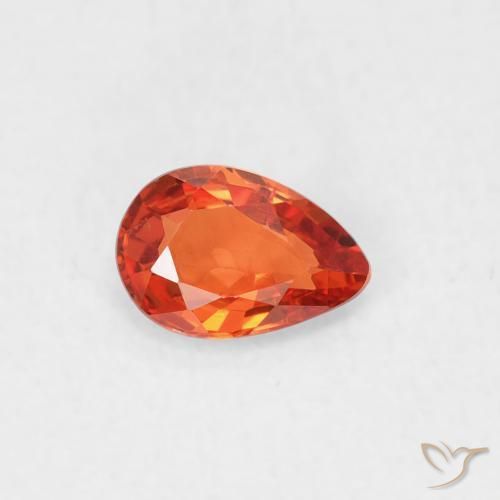 9,17 ctw natürlicher Warmes Orange Saphir, Birnenform, VVS-VS