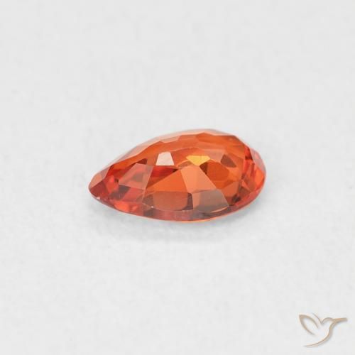 9,17 ctw natürlicher Warmes Orange Saphir, Birnenform, VVS-VS