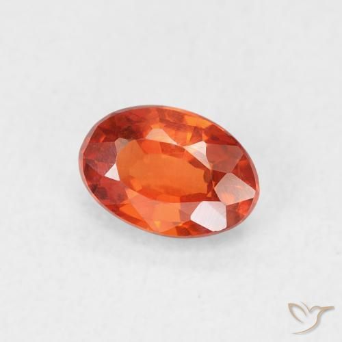 9,17 ctw natürlicher Amber Orange Saphir, Oval, VVS-VS
