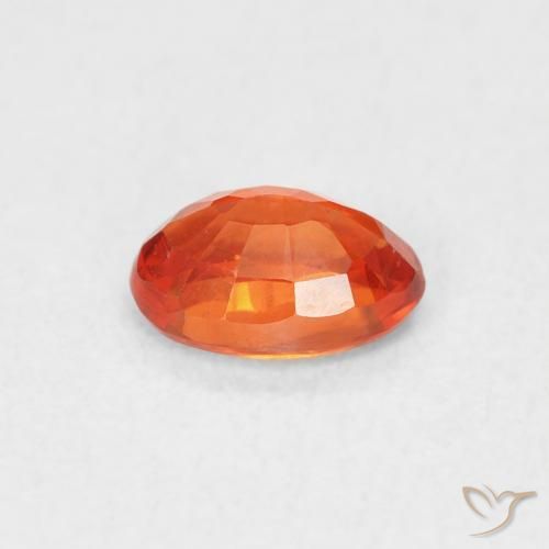 9,17 ctw natürlicher Amber Orange Saphir, Oval, VVS-VS