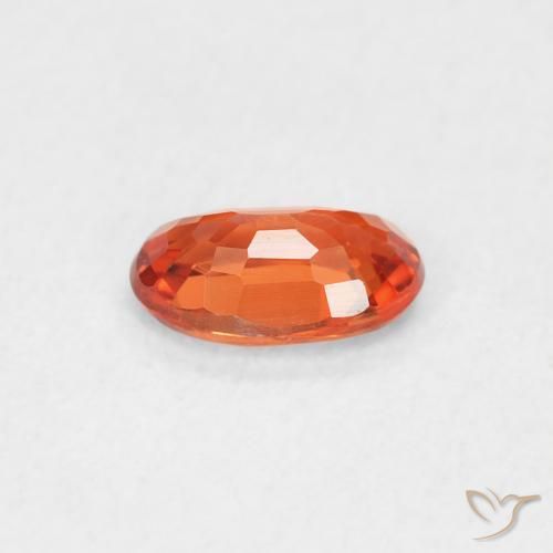 9,17 ctw natürlicher rötlich-orange Saphir, Oval, VVS