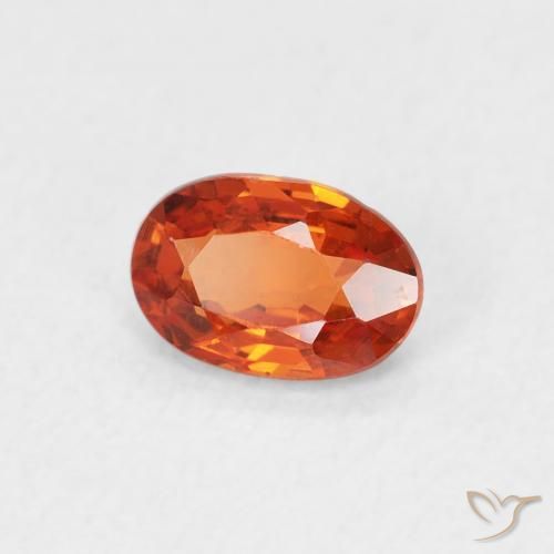9,17 ctw natürlicher Amber Orange Saphir, Oval, VVS-VS