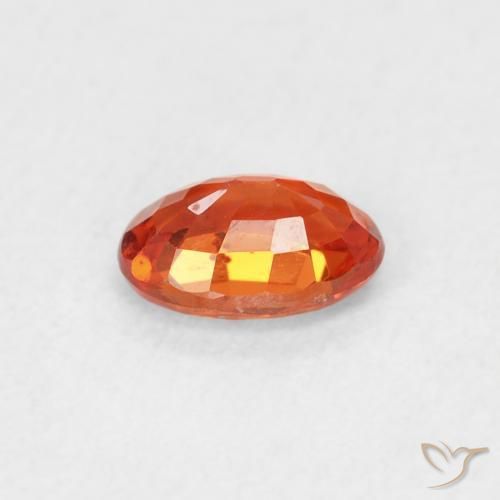 9,17 ctw natürlicher Amber Orange Saphir, Oval, VVS-VS