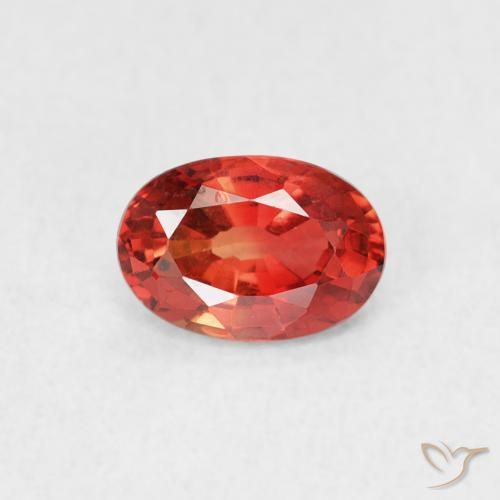 0.68ct Natürlicher Mittelrot Saphir, Oval, VVS-VS