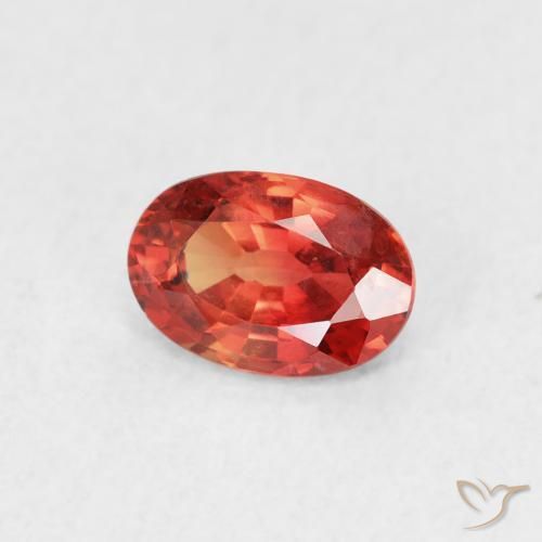 9,17 ctw natürlicher Mittelrot Saphir, Oval, VVS-VS