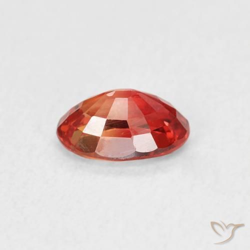 9,17 ctw natürlicher Mittelrot Saphir, Oval, VVS-VS