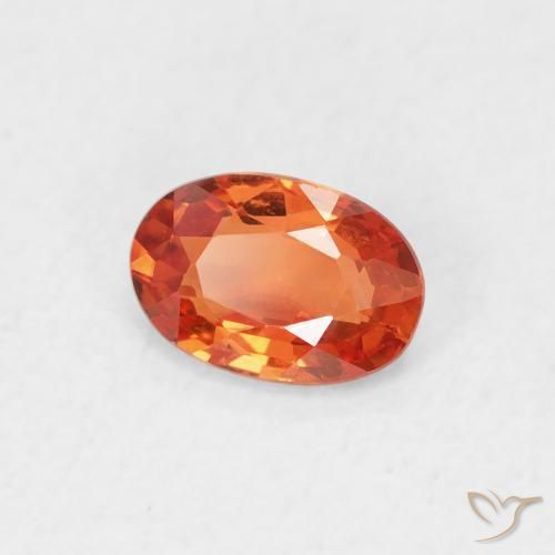 9,17 ctw natürlicher Mittelorange Saphir, Oval, VVS-VS