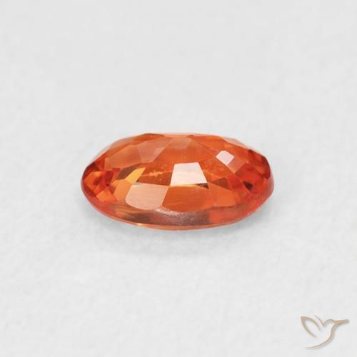 9,17 ctw natürlicher Mittelorange Saphir, Oval, VVS-VS