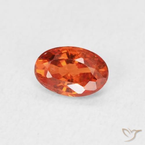 9,17 ctw natürlicher Feuerorange Saphir, Oval, VVS-VS