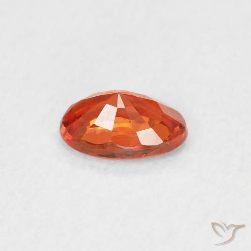 9,17 ctw natürlicher Feuerorange Saphir, Oval, VVS-VS