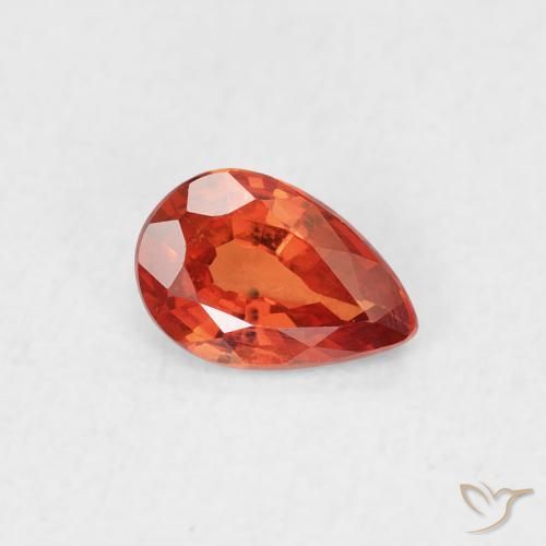 9,17 ctw natürlicher Warmes Orange Saphir, Birnenform, VVS-VS