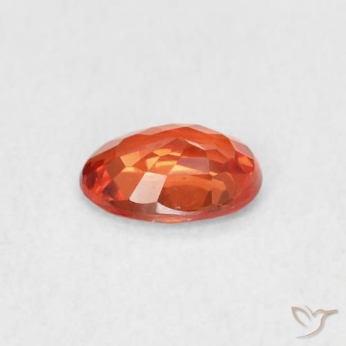9,17 ctw natürlicher rötlich-orange Saphir, Oval, VS