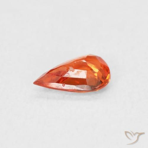 9,17 ctw natürlicher Amber Orange Saphir, Birnenform, VS