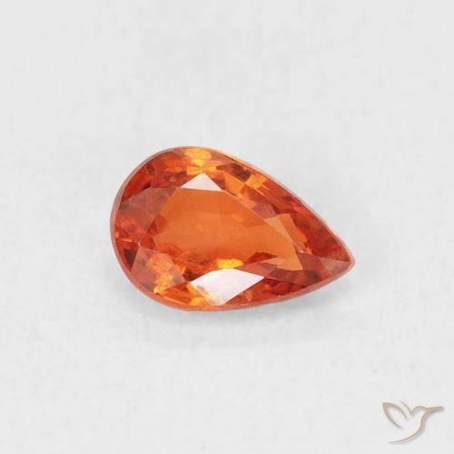 9,17 ctw natürlicher Feuerorange Saphir, Birnenform, VS